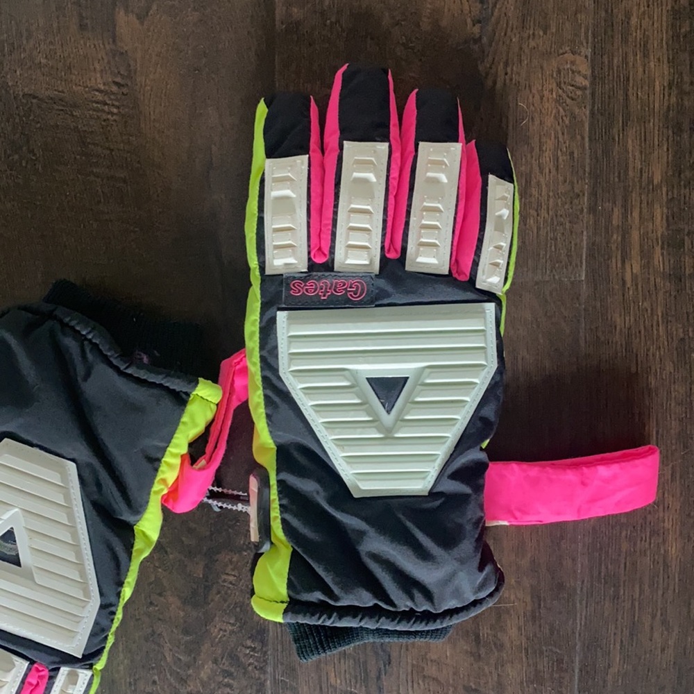 GATES MEN MULTI COLOR SKI SNOWBOARD GLOVES MEDIUM EXCELLENT